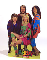 thumbnail link to original 1978 ABBA small in-store standee