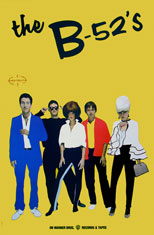 original B52s promo poster for album The B52s