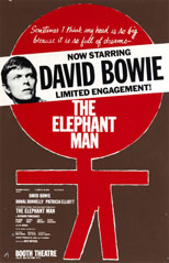 thumbnail link to original David Bowie Elephant Man stage poster.
