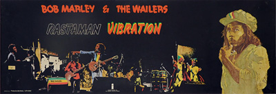 original Island promo poster for Bob Marley Rastaman Vibration
