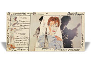 thumbnail link to original David Bowie Scary Monsters large in-store card display.