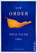  original 1987 Factory Records poster New Order True Faith.