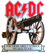 AC/DC For Those About to Rock original Atlantic promo cut-out