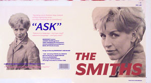 original 1986 Rough Trade 7 inch sleeve proof The Smiths Ask.
