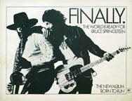 thumbnail link to original 1975 CBS promo poster Bruce Springsteen Finally