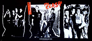 thumbnail link to original U.S. Epic Records promo poster The Clash first album