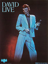 thumbnail link to original David Bowie David Live promo poster.