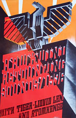 thumbnail link to original 1976 concert poster Hawkwind Astounding Sounds, Amazing Music Barney Bubbles design