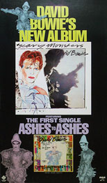 thumbnail link to original David Bowie RCA US poster Scary Monsters.