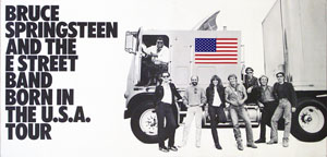 thumbnail link to Bruce Springsteen original Born in the USA tour 1984 poster