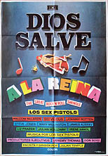 thumbnail link to original 1980 Spanish film poster Sex Pistols The Great Rock'n'Roll Swindle